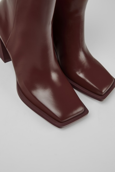 Design Karole Burgundy Botine Din Piele Pentru Femei Camper - Camper pentru copii
